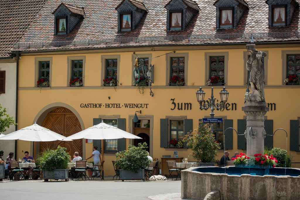 Gasthof Zum Weissen Lamm Sommerach Eksteriør bilde